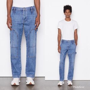 Revolve FRAME Mens Straight Leg Workwear Denim Jean Carr